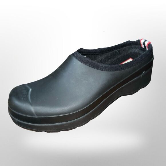 NWOB Hunter Women's Play Clog In Black Size 8 - Picture 2 of 7